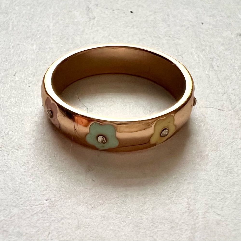 Gold-Tone Stackable Ring - image 3